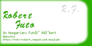 robert futo business card